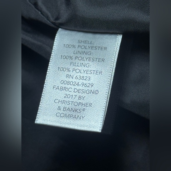 Christoper & Banks Quilted Full Zip Lightweight Puffer Vest,Multicolor,Size M - Picture 8 of 8